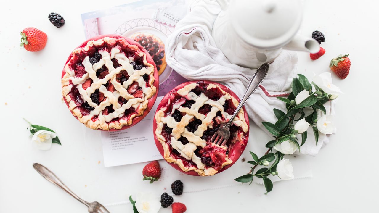 Wallpaper pie, dessert, berries, food