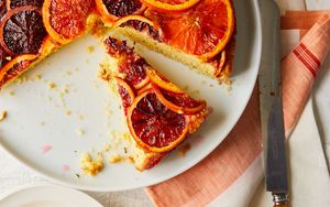 Preview wallpaper pie, pastries, dessert, oranges, slices