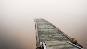 Preview wallpaper pier, boards, wooden, lake