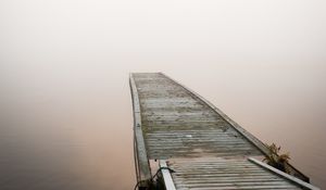 Preview wallpaper pier, boards, wooden, lake