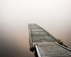 Preview wallpaper pier, boards, wooden, lake