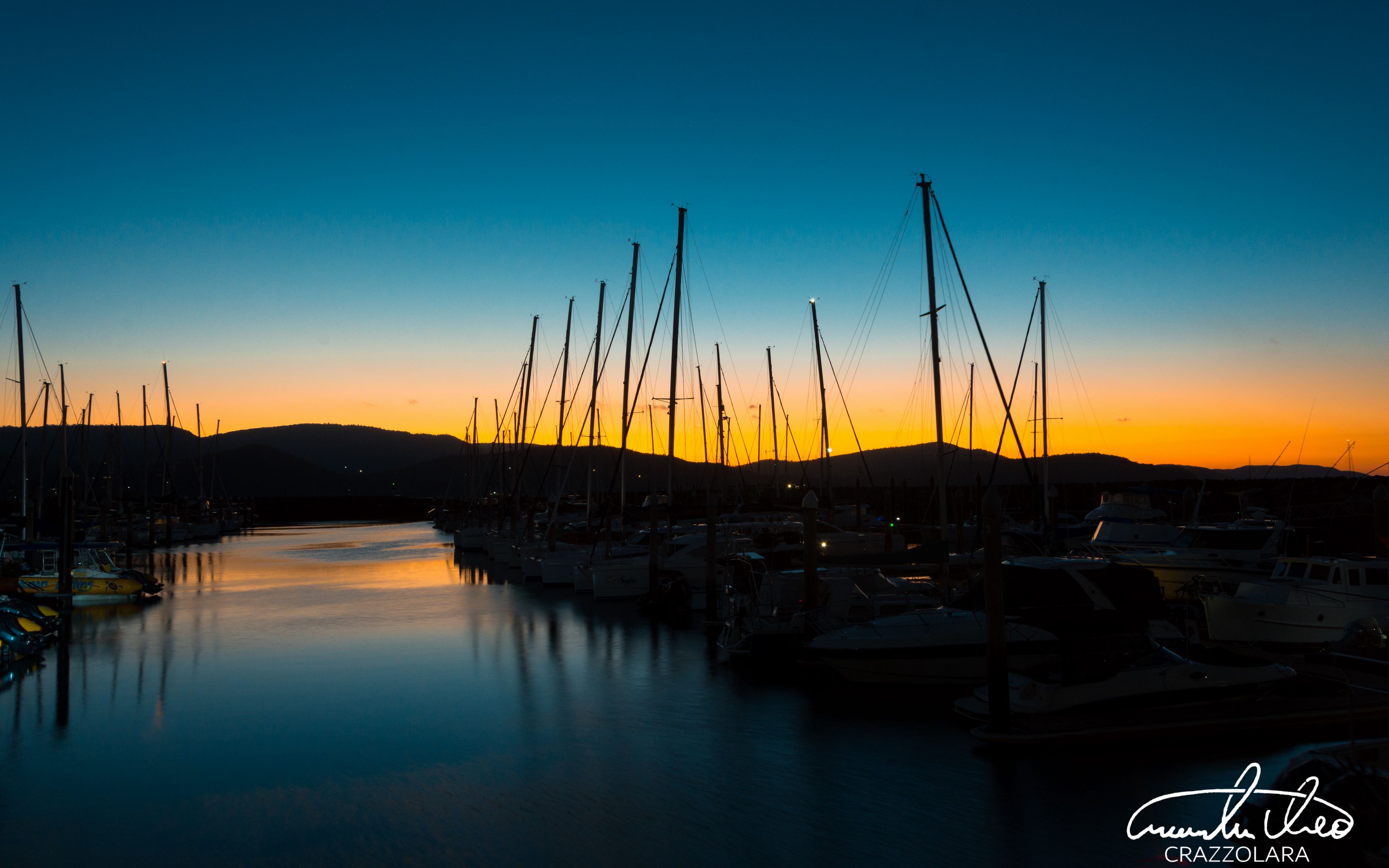 Download wallpaper 3840x2400 pier, dock, boat, sunset, sky 4k ultra hd