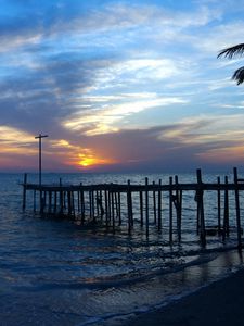 Preview wallpaper pier, sea, decline, yard, coast