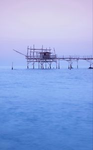 Preview wallpaper pier, sea, sky, san vito chietino, italy