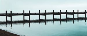 Preview wallpaper pier, water, beach, coast