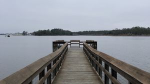 Preview wallpaper pier, water, river