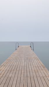 Preview wallpaper pier, water, sea, minimalism