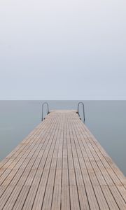 Preview wallpaper pier, water, sea, minimalism