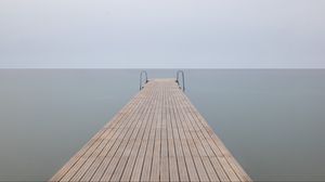 Preview wallpaper pier, water, sea, minimalism