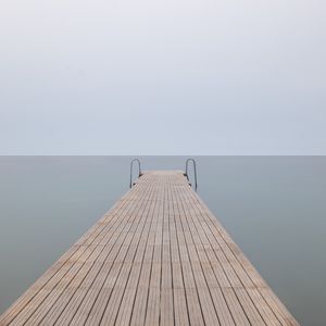 Preview wallpaper pier, water, sea, minimalism