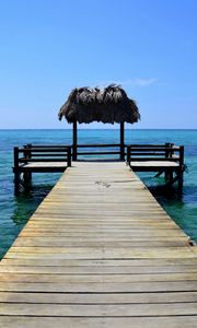 Preview wallpaper pier, wood, sea