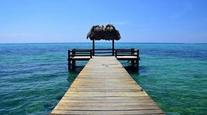 Preview wallpaper pier, wood, sea