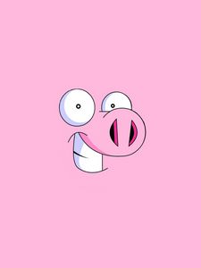 Preview wallpaper pig, face, smile