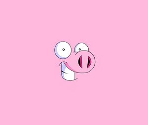 Preview wallpaper pig, face, smile