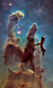 Preview wallpaper pillars of creation, space, nebula, stars