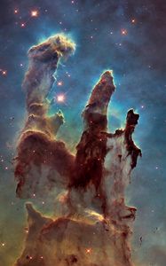 Preview wallpaper pillars of creation, space, nebula, stars