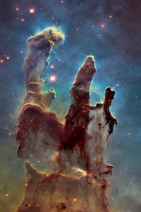 Preview wallpaper pillars of creation, space, nebula, stars