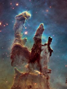 Preview wallpaper pillars of creation, space, nebula, stars