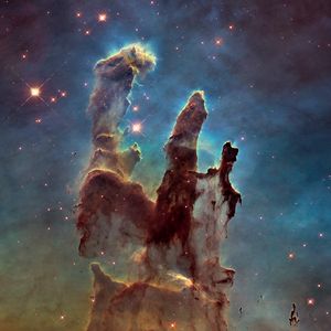 Preview wallpaper pillars of creation, space, nebula, stars