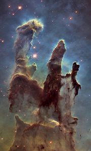 Preview wallpaper pillars of creation, stars, space, nebula