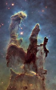 Preview wallpaper pillars of creation, stars, space, nebula