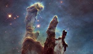 Preview wallpaper pillars of creation, stars, space, nebula