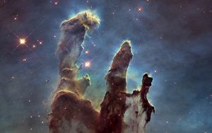 Preview wallpaper pillars of creation, stars, space, nebula