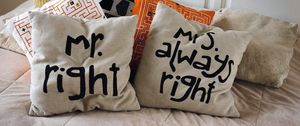 Preview wallpaper pillow, words, inscription, comfort