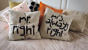 Preview wallpaper pillow, words, inscription, comfort