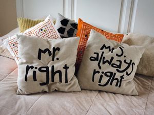 Preview wallpaper pillow, words, inscription, comfort