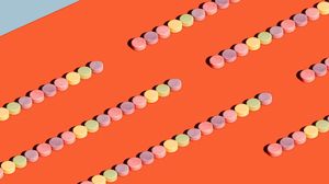Preview wallpaper candy, colorful, sweets, minimalism
