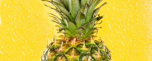 Preview wallpaper pineapple, fruit, ripe, yellow