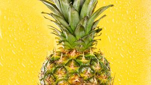 Preview wallpaper pineapple, fruit, ripe, yellow