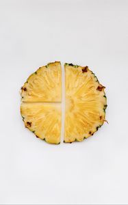 Preview wallpaper pineapple, slices, fruit, minimalism