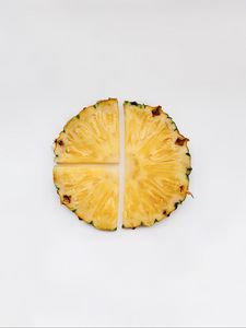 Preview wallpaper pineapple, slices, fruit, minimalism