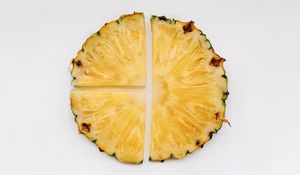 Preview wallpaper pineapple, slices, fruit, minimalism