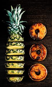 Preview wallpaper pineapple, slices, fruit