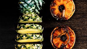 Preview wallpaper pineapple, slices, fruit