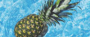 Preview wallpaper pineapple, water, fruit