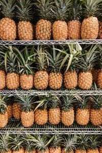 Preview wallpaper pineapples, fruit, tropical, shelf