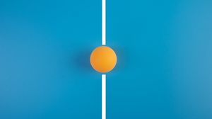 Preview wallpaper ping pong, tennis, ball, table, line, sport, minimalism
