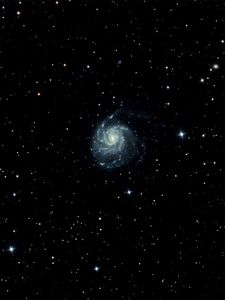 Preview wallpaper pinwheel galaxy, galaxy, stars, space