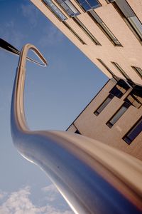 Preview wallpaper pipe, curve, metal, building, sky