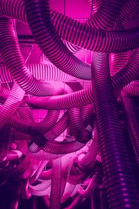 Preview wallpaper pipes, neon, purple, backlight