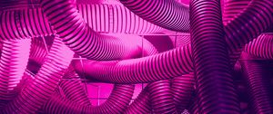 Preview wallpaper pipes, neon, purple, backlight
