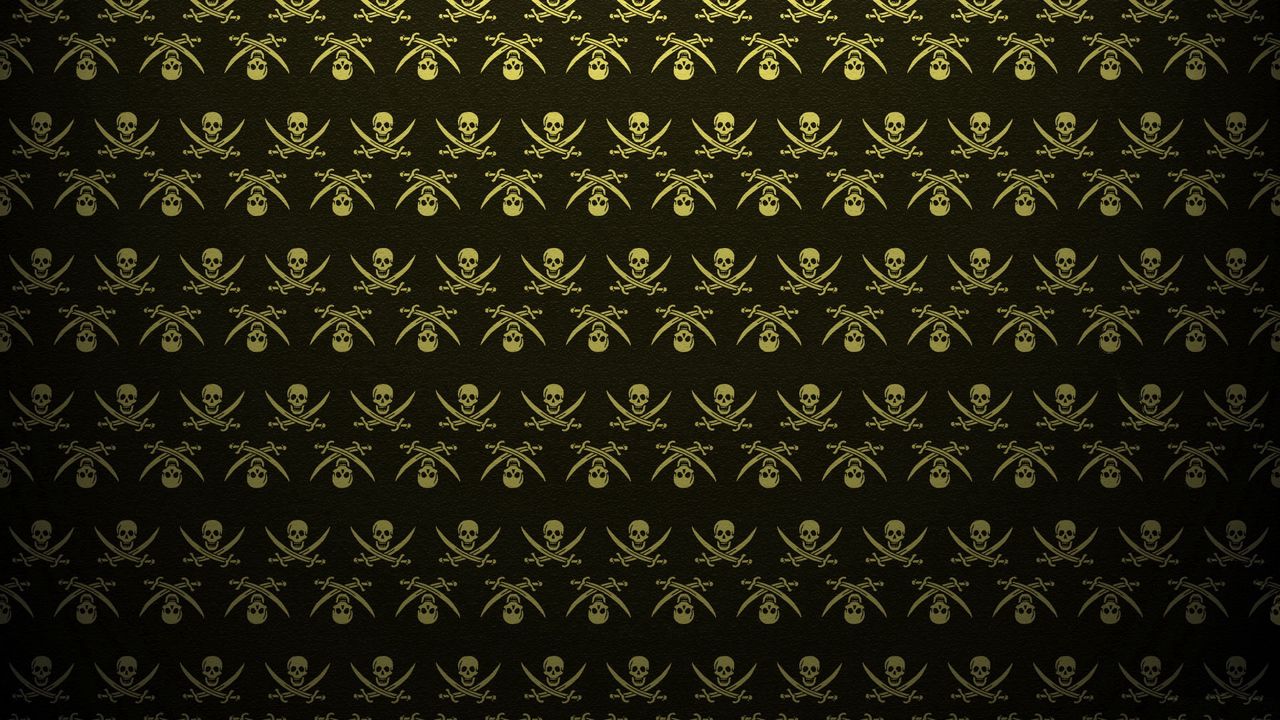 Wallpaper pirates, texture, swords, skulls, shadow, surface