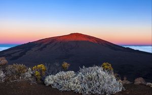 Preview wallpaper piton de la fournaise, volcano, sky