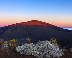 Preview wallpaper piton de la fournaise, volcano, sky