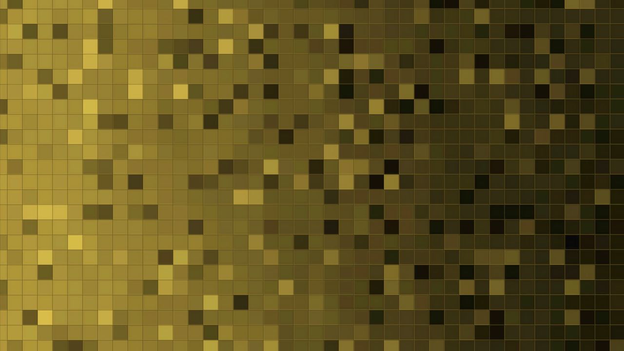 Wallpaper pixels, cubes, texture, golden