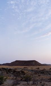 Preview wallpaper plain, desert, hill, landscape